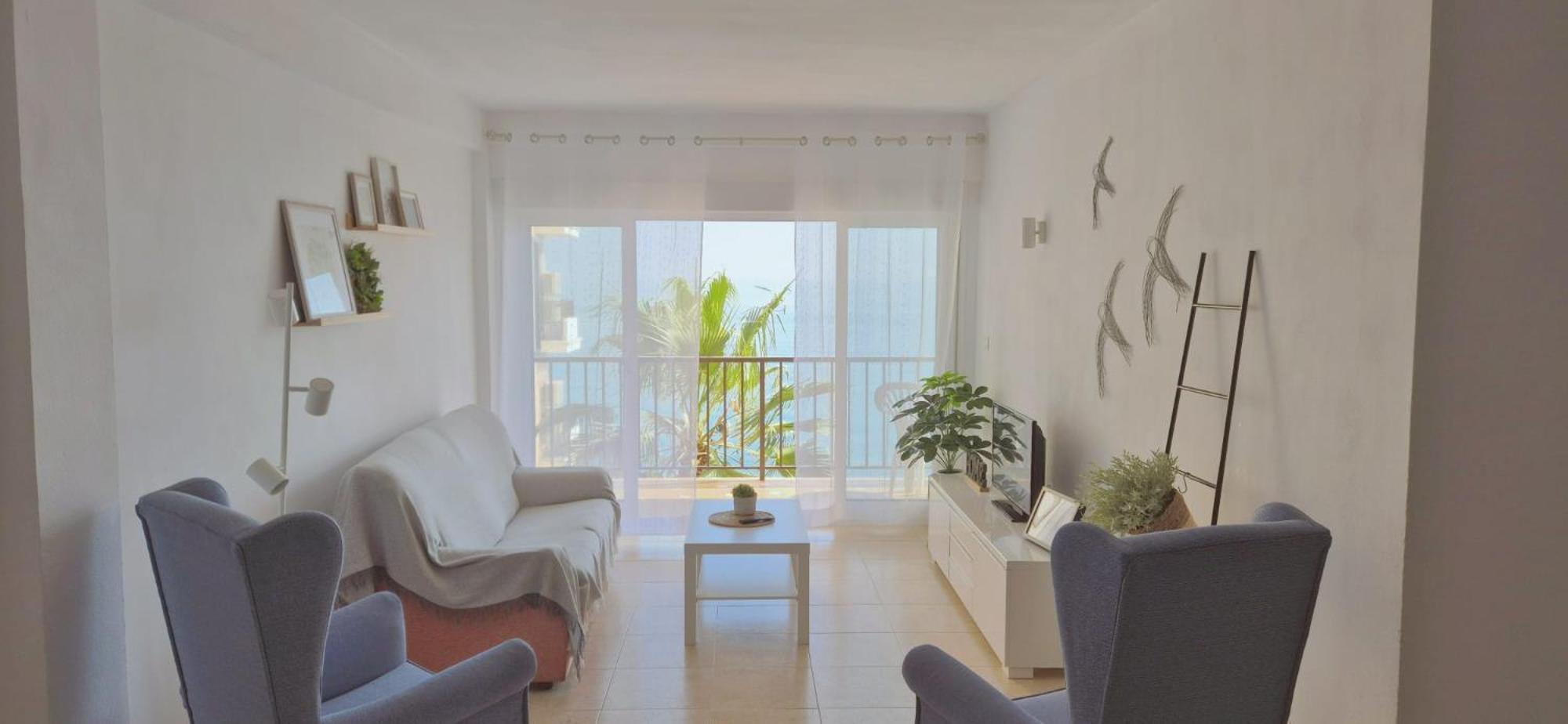Apartamento Con Piscina En La Primera Linea De Playa De ฟูเอนฮิโรลา ภายนอก รูปภาพ
